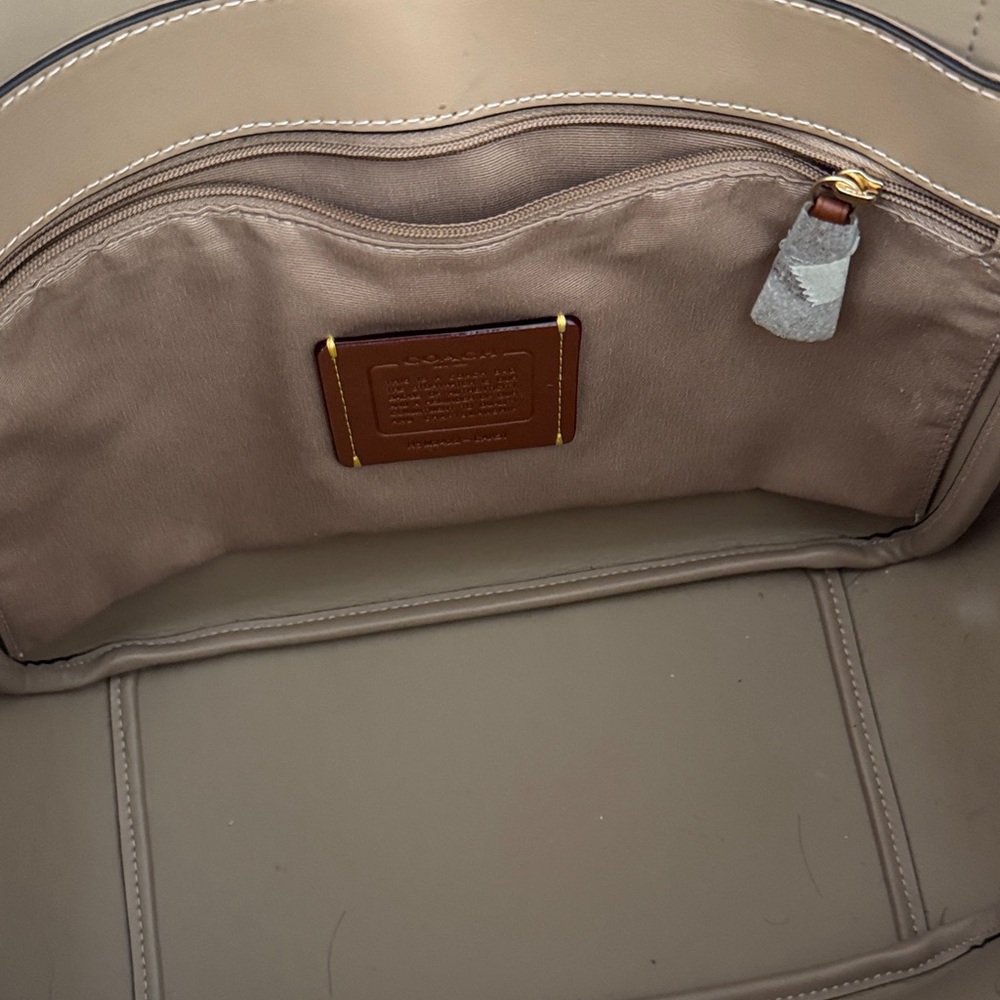 Coach Beige Signature Tote - Picture 8 of 10